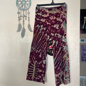 Gypsy Rose tie dye flare pants